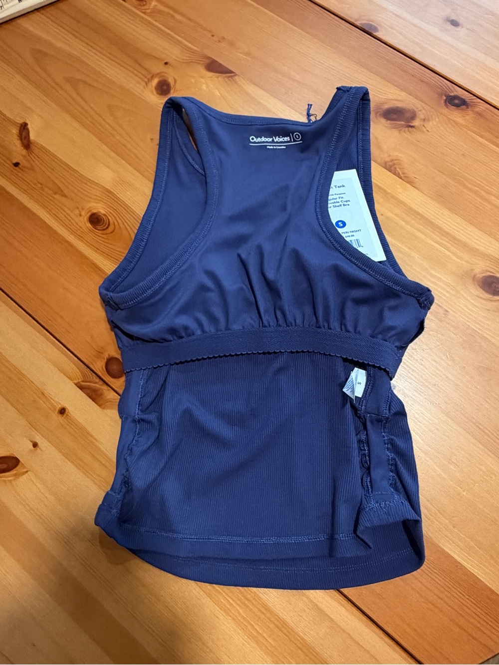 Outdoor Voices Navy Ribbed Racerback Tank - Picture 7 of 15